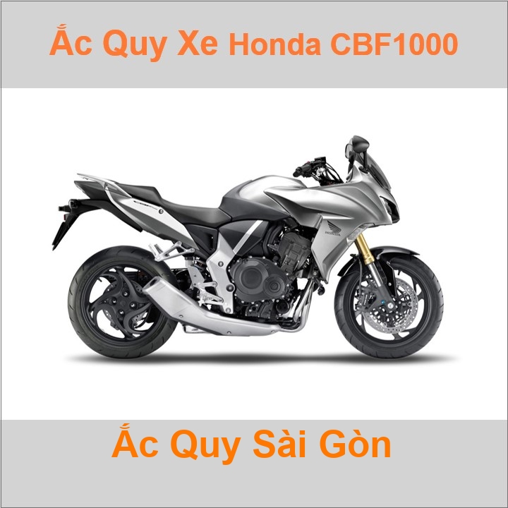 Bình acquy moto cho xe pkl Honda CBF 1000 / CBF 1000GT / CBF 1000F có công suất tầm 12V 8.6Ah (10h) với các mã bình ắc quy TTZ10S, YTZ10S