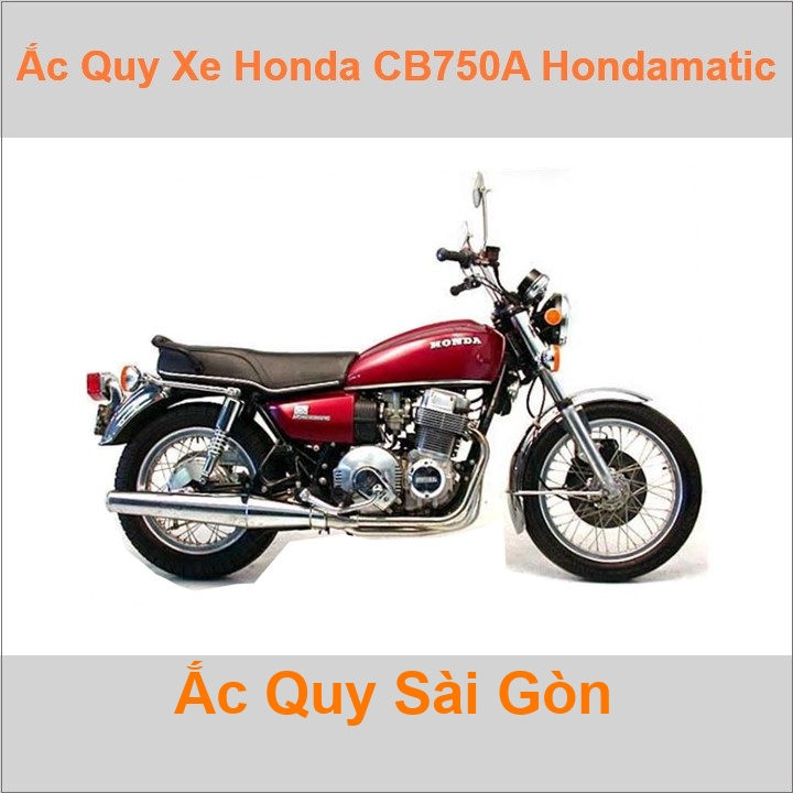 Bình acquy moto cho xe pkl Honda CB750A Hondamatic sử dụng bình ắc quy như 12V 18Ah (10h) với các mã bình ắc quy phổ biến như YTX20L-BS Bình ắc quy xe mô tô phân khối lớn Honda CB750A Automatic có kích thước khoảng Dài 17.5cm * Rộng 8.7cm * Cao 15.5cm chất lượng tốt nhất giá rẻ