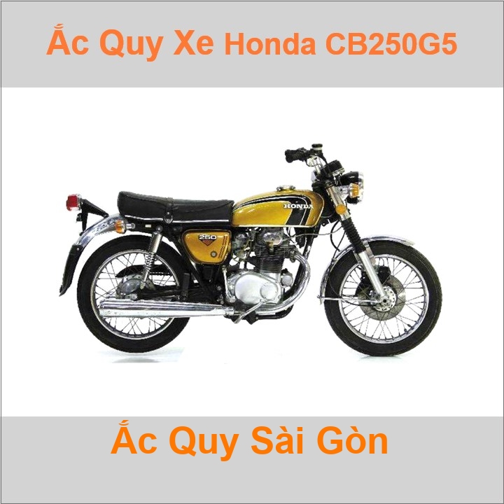Bình acquy moto cho xe pkl Honda CB 250 (1961-1986) 12Ah ắc quy nước YB12A-A Có thể thay bình khô 12V 14Ah mã YB14L-BS Bình ắc quy xe mô tô phân khối lớn Honda CB250 có kích thước khoảng Dài 13cm * Rộng 8.8cm * Cao 16cm chất lượng tốt nhất giá rẻ