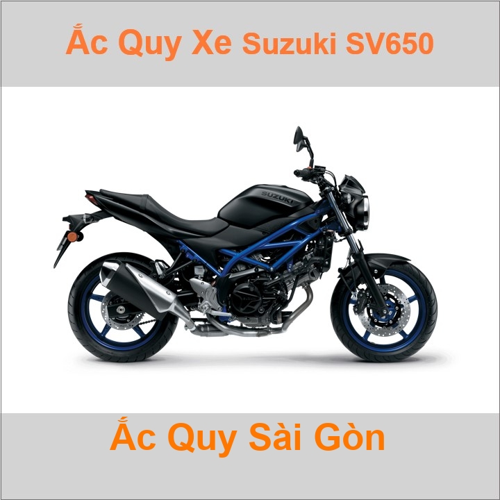 Ắc quy xe mô tô Suzuki SV 650 (1999 đến nay)