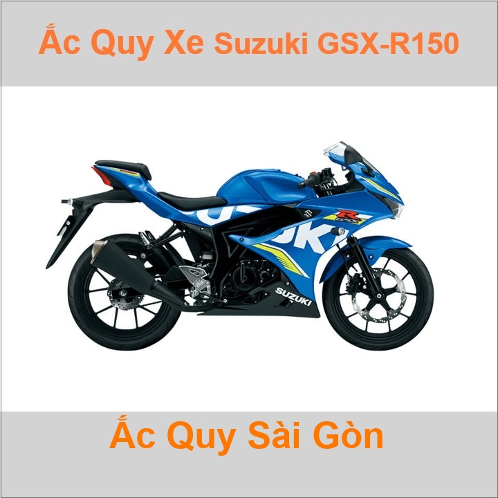 Bình acquy moto cho xe pkl Suzuki GSX-R150 / GSX-S150 / GSX-R125 / GSX-S125 công suất 5Ah, 6Ah (10h) với mã bình ắc quy YTX5L-BS, YTZ7S, TTZ7SL Bình ắc quy xe mô tô phân khối lớn Suzuki GSXR150 GSXS150 GSXR125 GSXS125 có kích thước Dài 11.3cm * Rộng 7cm * Cao 10.5cm chất lượng tốt nhất với giá rẻ