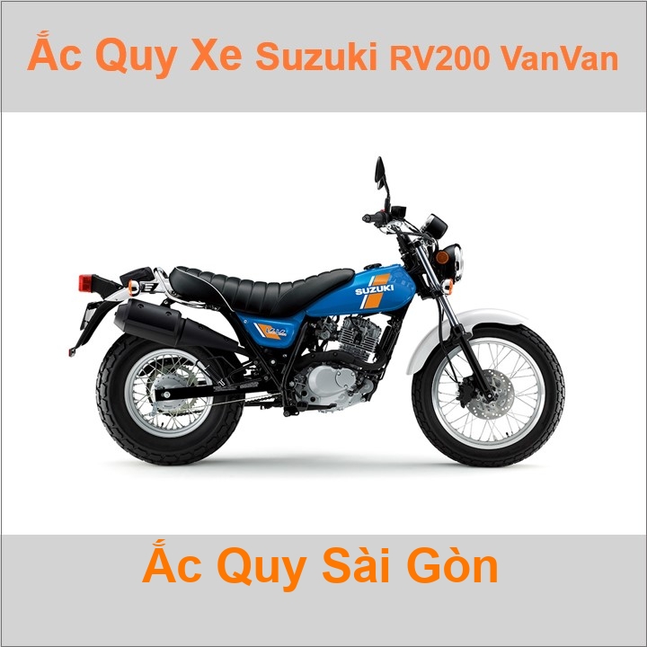 Ắc quy xe mô tô Suzuki RV 200 VanVan (2002 - 2019)