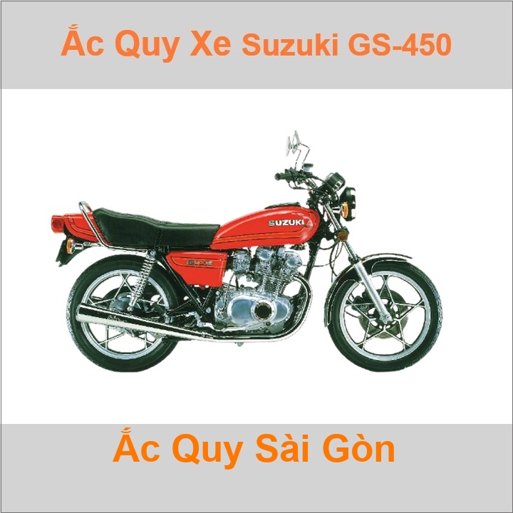 Ắc quy xe mô tô Suzuki GS 450 (1980 - 1982)