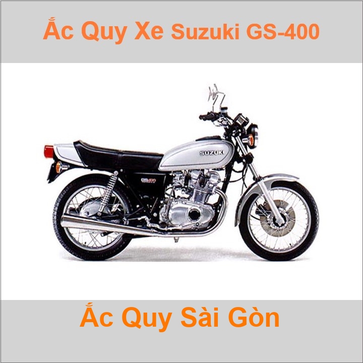 Ắc quy xe mô tô Suzuki GS 400 (1976 - 1990)