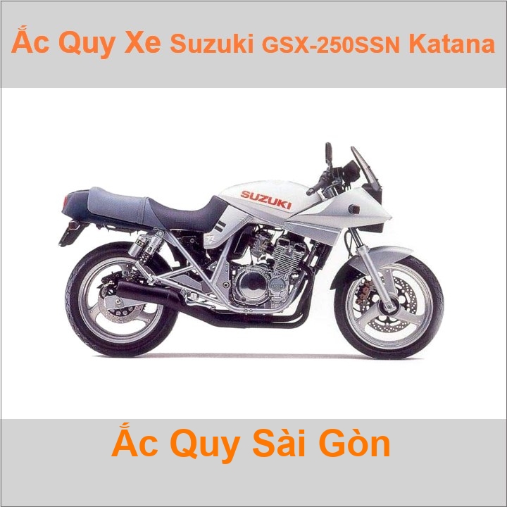 Ắc quy xe mô tô Suzuki GSX 250 SSN Katana (1991 - 1993)
