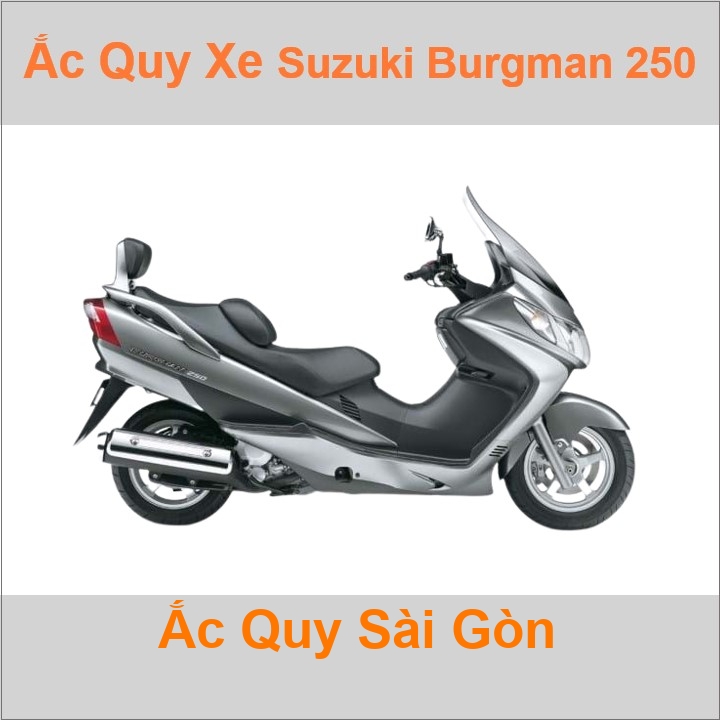 Ắc quy xe mô tô Suzuki Burgman 250 / Skywave 250 (1998 - 2017)
