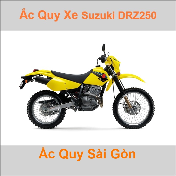 Ắc quy xe mô tô Suzuki DR 250 / DR Z250 (1992 - 2008)