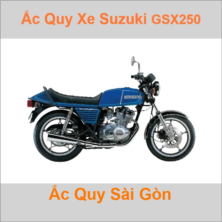 Ắc quy xe mô tô Suzuki GSX 250 (1980 -1992)