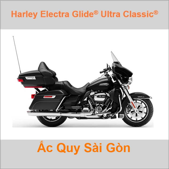 Bình acquy moto cho xe pkl Harley-Davidson Electra Glide Ultra Classic có công suất 30Ah, 32Ah (10h) mã YB30L-BS, YB32L-BS Bình ắc quy xe mô tô phân k