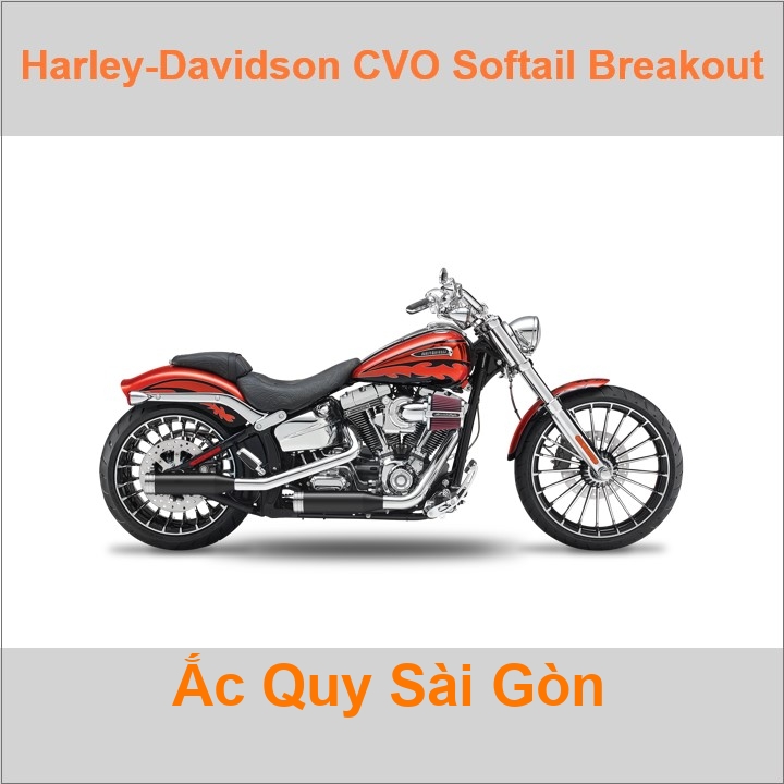 Bình acquy moto cho xe pkl Harley-Davidson CVO Softail Breakout FXSBSE có công suất 18Ah, 20Ah (10h) với các mã bình ắc quy như YTX20L-BS, YT20L-4 Bình ắc quy xe mô tô phân khối lớn Harley Davidson có kích thước Dài 17.5cm * Rộng 8.7cm * Cao 15.5cm battery chất lượng tốt nhất giá rẻ