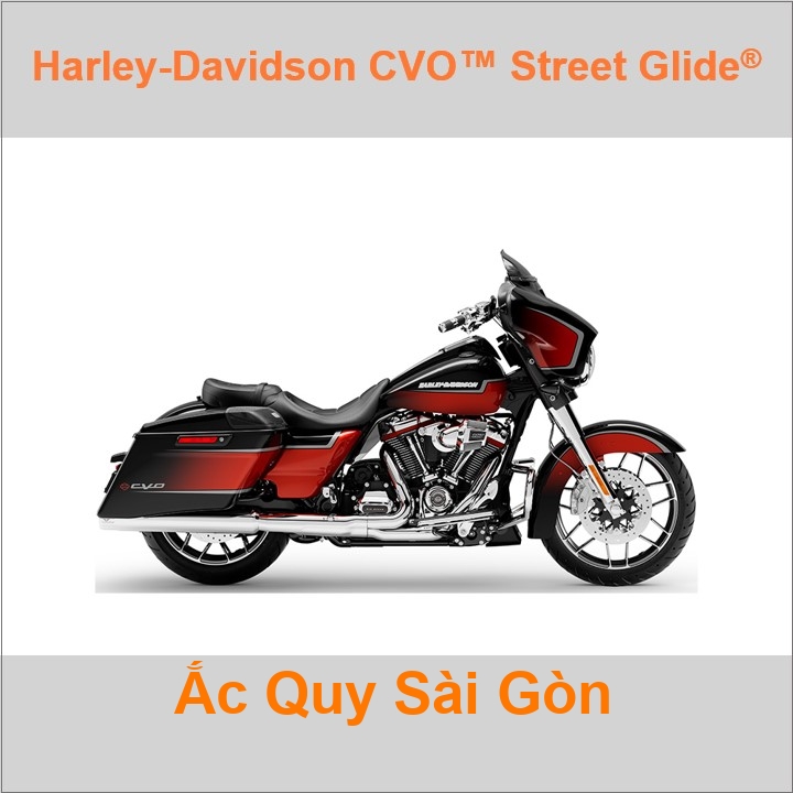 Bình acquy moto cho xe pkl Harley-Davidson CVO Street Glide FLHXSE có công suất 30Ah, 32Ah (10h) mã YB30L-BS, YB32L-BS Bình ắc quy xe mô tô phân khối