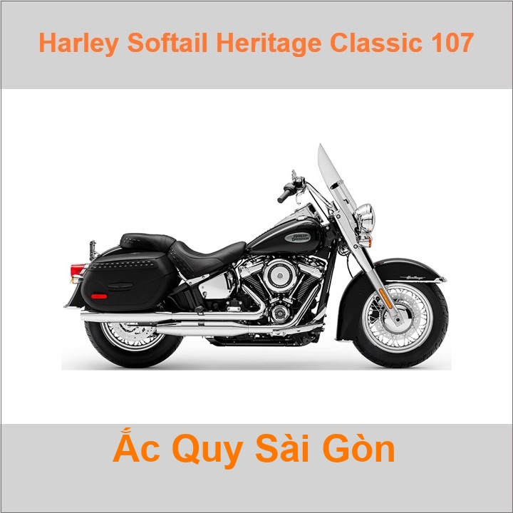 Ắc quy xe mô tô Harley Davidson Softail Heritage Classic 107 FLHC (2018 đến nay)