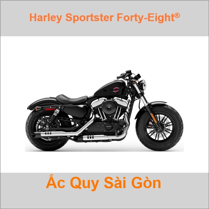 Bình acquy moto cho xe pkl Harley-Davidson Sportster 48 Forty Eight XL1200X có công suất 12Ah, 14Ah (10h) với các mã bình ắc quy như YTX14L-BS Bình ắc quy xe mô tô phân khối lớn Harley Davidson có kích thước Dài 15cm * Rộng 8.7cm * Cao 14.5cm battery chất lượng tốt nhất giá rẻ