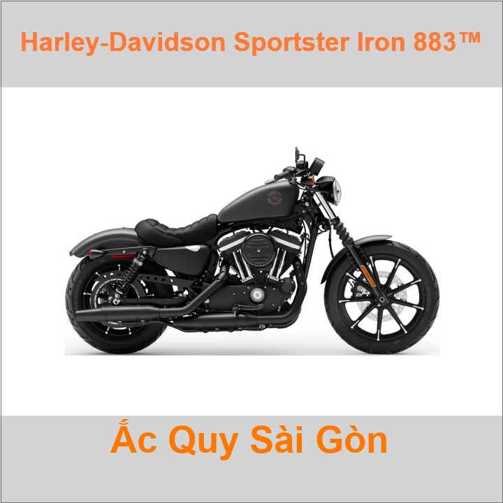 Bình acquy moto cho xe pkl Harley-Davidson Sportster Iron 883 XL883N có công suất 12Ah, 14Ah (10h) với các mã bình ắc quy như YTX14L-BS Bình ắc quy xe mô tô phân khối lớn Harley Davidson có kích thước Dài 15cm * Rộng 8.7cm * Cao 14.5cm battery chất lượng tốt nhất giá rẻ
