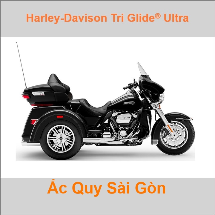 Bình acquy moto cho xe pkl Harley-Davidson Tri Glide Ultra FLHTCUTG có công suất 30Ah, 32Ah (10h) mã YB30L-BS, YB32L-BS Bình ắc quy xe mô tô phân khối lớn Harley Davidson có kích thước khoảng Dài 16.5cm * Rộng 12.5cm * Cao 17.5cm battery chất lượng tốt nhất giá rẻ