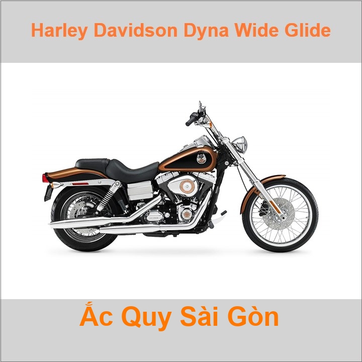 Ắc quy xe mô tô Harley Davidson Dyna Wide Glide FXDWG (1993- 2017)