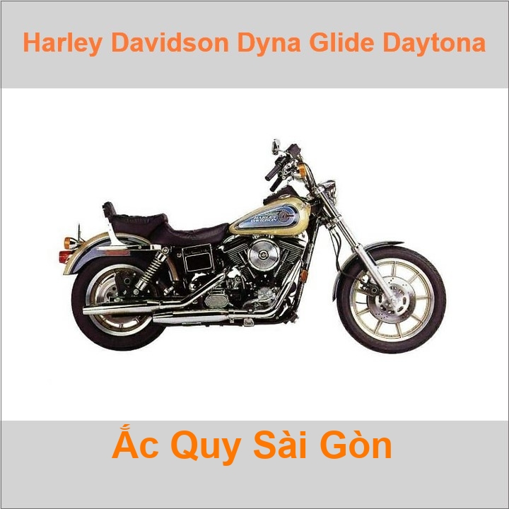 Ắc quy xe mô tô Harley Davidson Dyna Glide Daytona FXDB (1992)