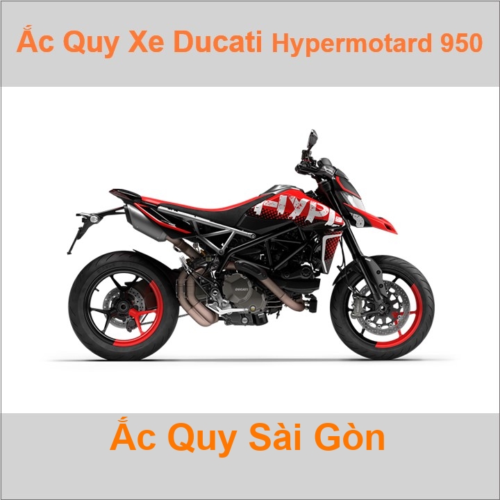 Ắc quy xe mô tô Ducati Hypermotard (2007 đến nay)