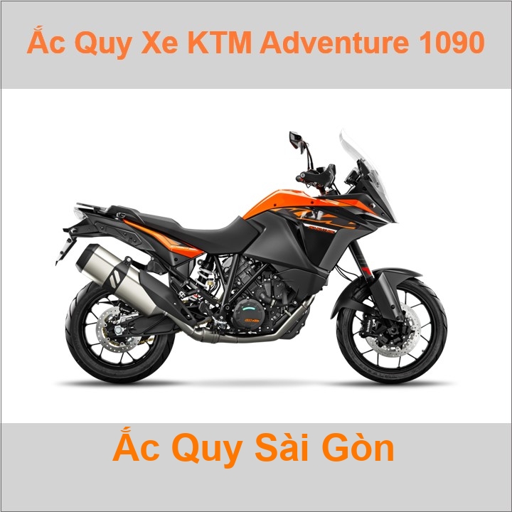 Bình acquy cho xe moto KTM Adventure 1090 1050cc có công suất tầm 11.2Ah (10h); 11.6Ah (20h) với các mã bình ắc quy phổ biến như  YTZ12S, TTZ14S Bình