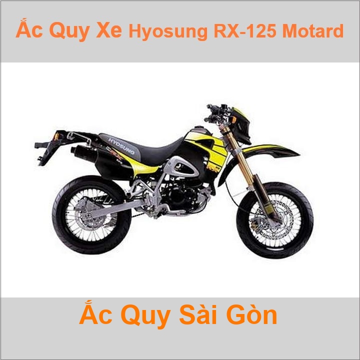 Ắc quy xe mô tô Hyosung RX 125 / XRX 125 (2001 - 2013)