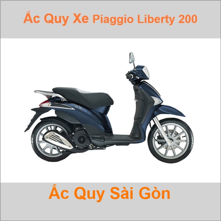 Ắc quy xe tay ga Piaggio Liberty 200 (2004 - 2009)