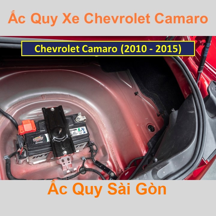 Bình ắc quy cho xe Chevrolet Camaro (2010 - 2015) có công suất tầm 95Ah, 100Ah (cọc chìm – cọc nghịch) với các mã bình ắc quy phổ biến như AGM95, Di
