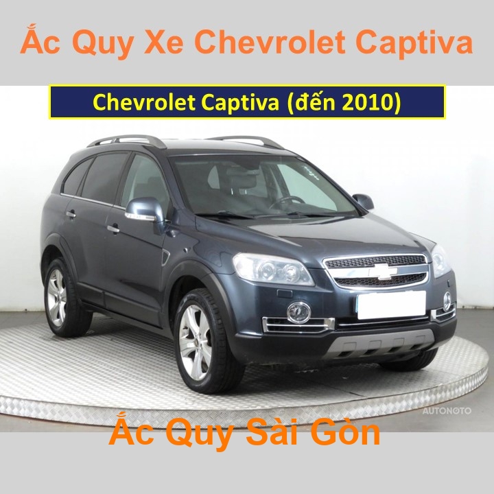 Bình ắc quy xe ô tô Chevrolet Captiva (2006 -  2010)