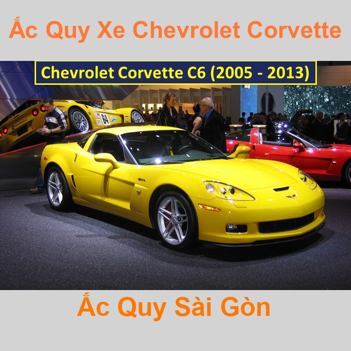 Bình ắc quy xe ô tô Chevrolet Corvette C6 (2005 - 2013)
