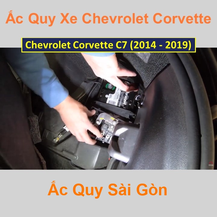 Bình ắc quy cho xe Chevrolet Corvette C7 (2014 - 2019) có công suất tầm 
70Ah (cọc chìm – cọc nghịch) với các mã bình ắc quy phổ biến như 
AGM70
