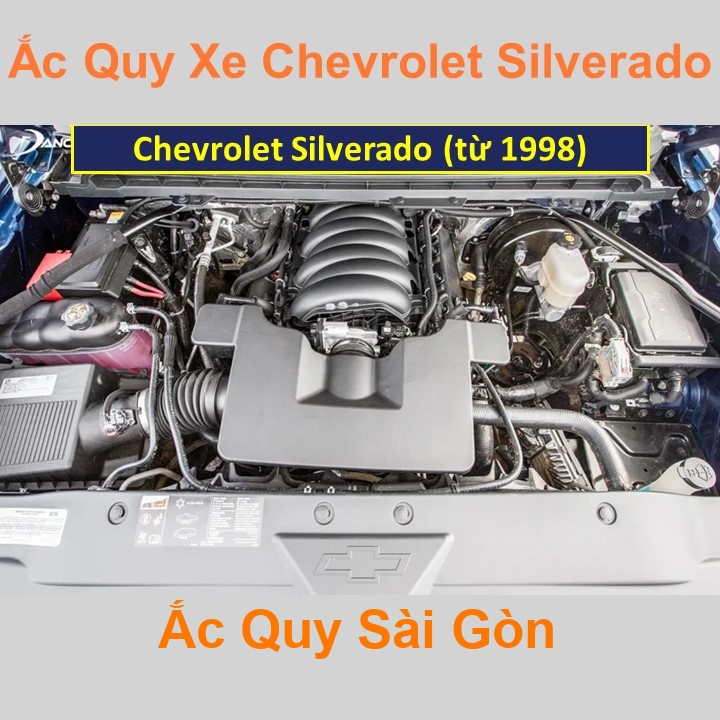 Bình ắc quy cho xe Chevrolet Silverado có công suất tầm 95Ah, 100Ah (cọc chìm – cọc nghịch) với các mã bình ắc quy phổ biến như AGM95, Din100