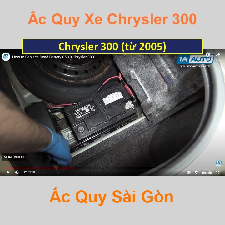 Bình ắc quy cho xe Chrysler 300 có công suất tầm 
80Ah, 90Ah (cọc chìm – cọc nghịch) với các mã bình ắc quy phổ biến như 
AGM80, Din90