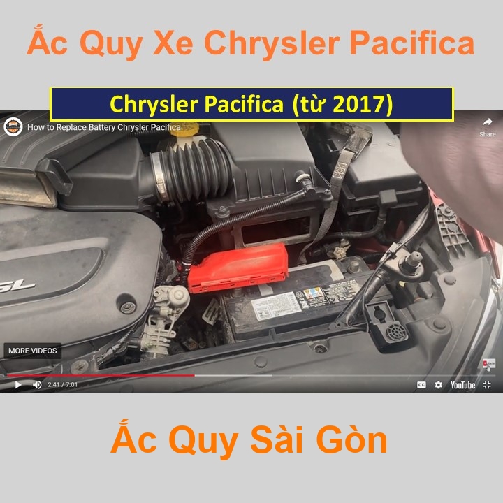 Bình ắc quy cho xe Chrysler Pacifica có công suất tầm 80Ah, 90Ah (cọc chìm – cọc nghịch) với các mã bình ắc quy phổ biến như AGM80, Din90