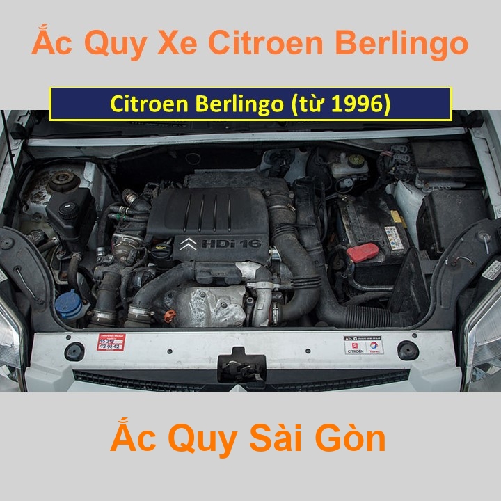 Bình ắc quy cho xe Citroen Berlingo có công suất tầm 60Ah, 62Ah (cọc chìm – cọc nghịch) với các mã bình ắc quy như Din60, Din62