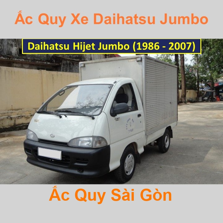 Ắc Quy Sài Gòn | Chuyên cung cấp và lắp đặt tận nơi nhanh chóng Bình ắc quy xe ô tô Daihatsu Hijet Jumbo (1986 - 2007) chất lượng cao với giá rẻ, cạnh