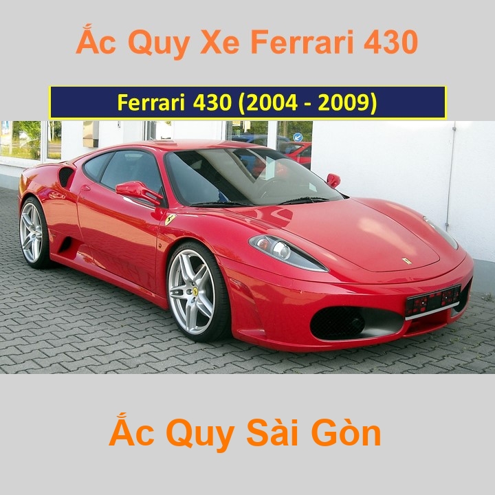 Bình ắc quy xe ô tô Ferrari 430 (2004 - 2009)