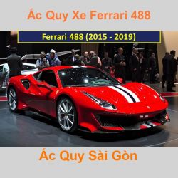 Bình ắc quy xe ô tô Ferrari 488 (2015 - 2020)