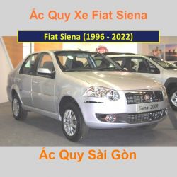 Bình ắc quy xe ô tô Fiat Siena (1996 - 2022)