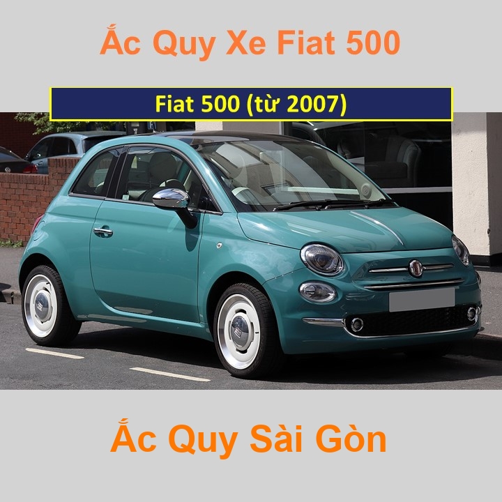 Bình ắc quy xe ô tô Fiat 500 (từ 2007)