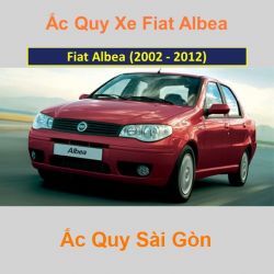 Bình ắc quy xe ô tô Fiat Albea (2002 - 2012)