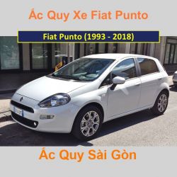 Bình ắc quy xe ô tô Fiat Punto (1993 - 2018)