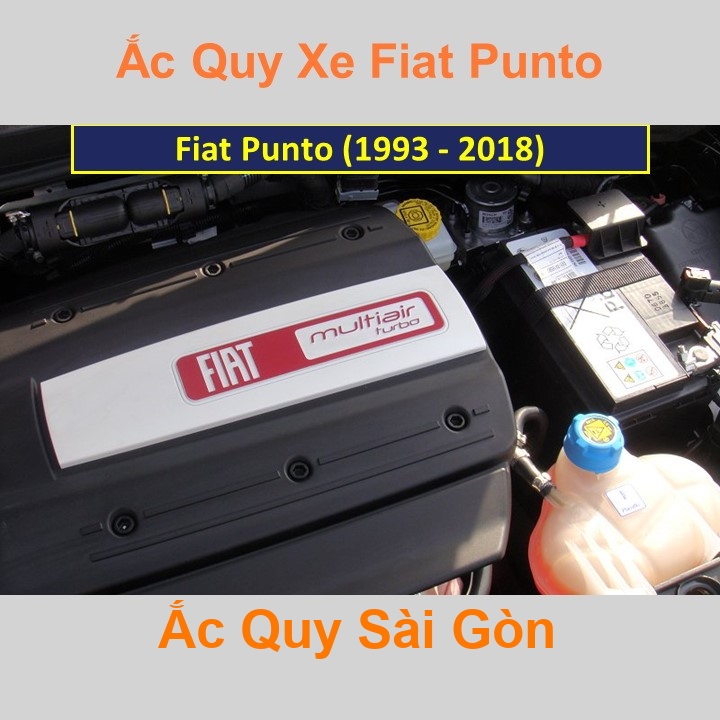 Bình ắc quy cho xe Fiat Punto có công suất tầm 60Ah, 62Ah (cọc chìm – cọc nghịch) với các mã bình ắc quy như Din60, Din62 Bình acquy oto Fiat Punto có