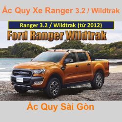 Bình ắc quy xe ô tô Ford Ranger Wildtrak 3.2 / 2.0 (2012 đến nay)