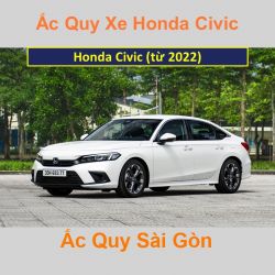 Bình ắc quy xe ô tô Honda Civic (từ 2022)