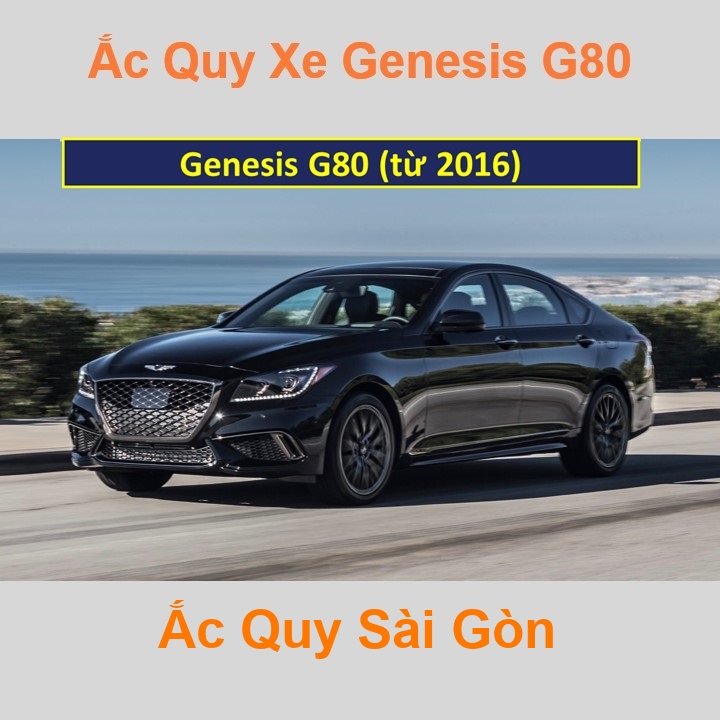 Bình ắc quy xe ô tô Hyundai Genesis G80 (từ 2016)