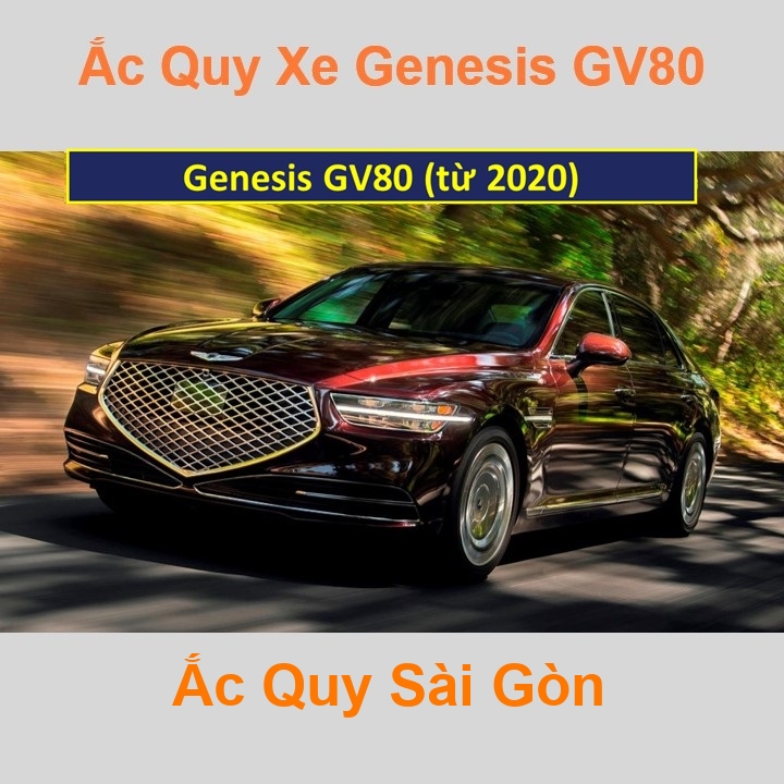 Bình ắc quy xe ô tô Hyundai Genesis GV80 (từ 2020)