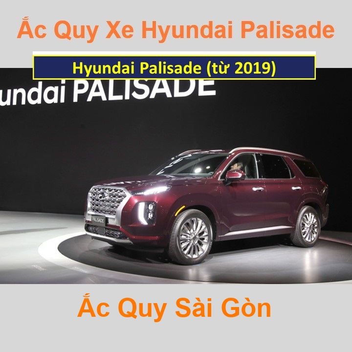 Bình ắc quy xe ô tô Hyundai Palisade (từ 2019)