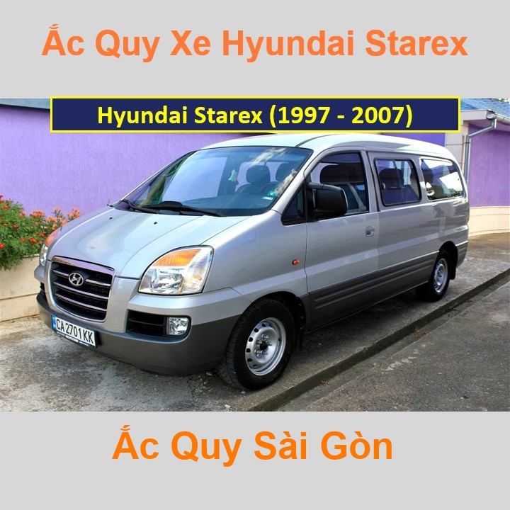 Phối Ắc Quy Sài Gòn | Chuyên cung cấp và lắp đặt tận nơi nhanh chóng Bình ắc quy xe ô tô Hyundai Starex máy dầu (từ 1997) chất lượng cao với giá rẻ, cạnh tranh nhất tại tất cả các quận, huyện ở TpHCM