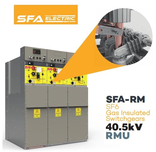 Tủ RMU 40.5kV loại 05 ngăn S+SSF+B-40.5kV - Hãng SFA/ Thổ Nhĩ Kỳ