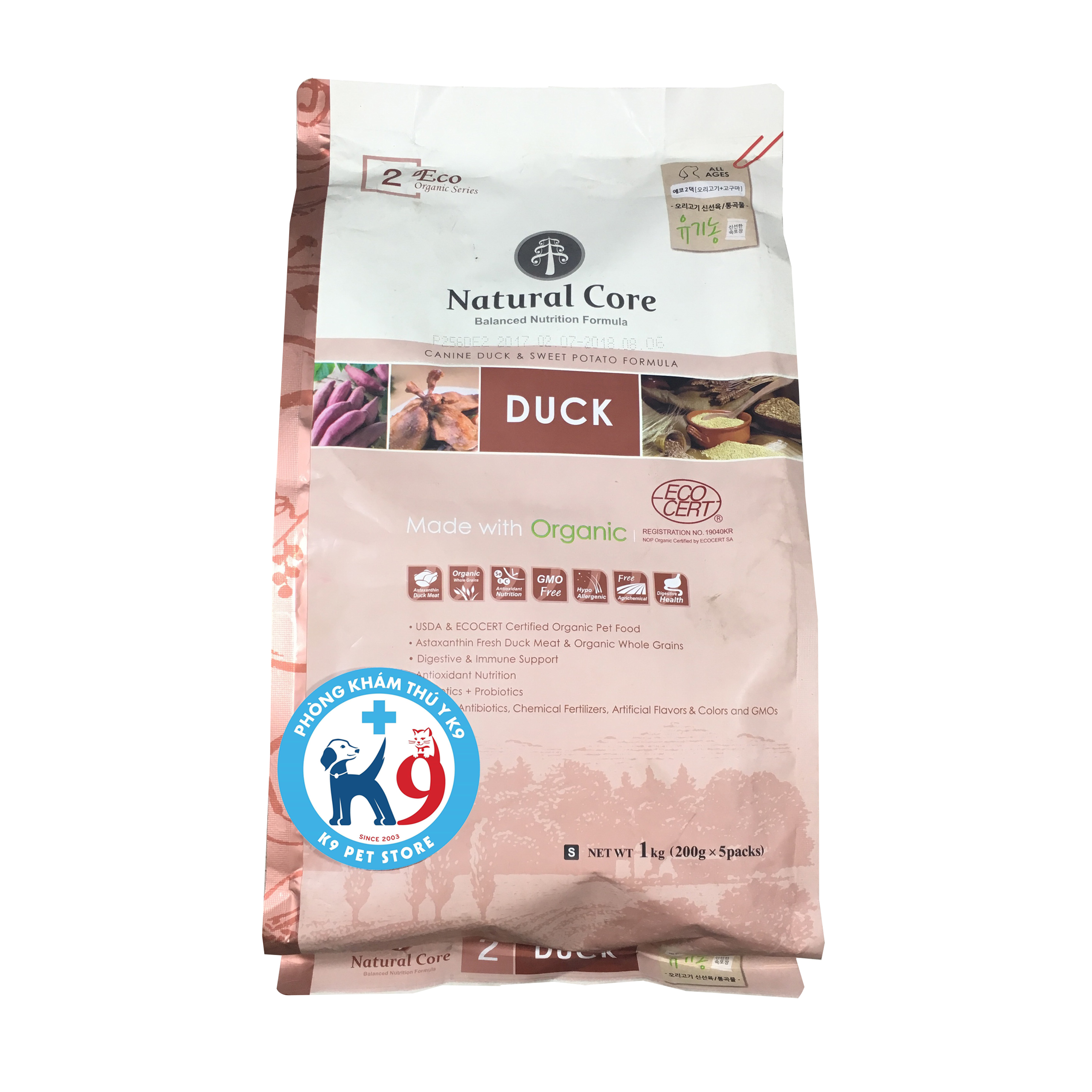Thức Ăn Cho Chó Natural Core Duck (Thịt Vịt) 1kg