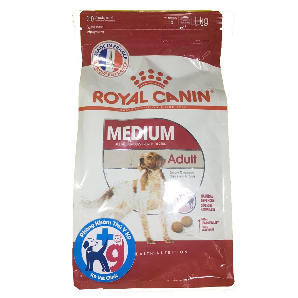 Royal canin medium adult - Thức ăn cho chó trưởng thành cỡ trung 1kg